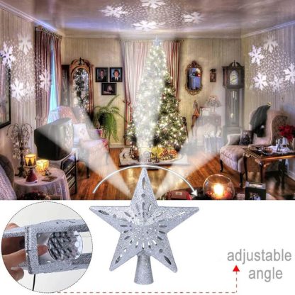 Puntale per l’albero di natale stella 3D