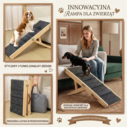 PawClimb™ składana, regulowana rampa dla psa