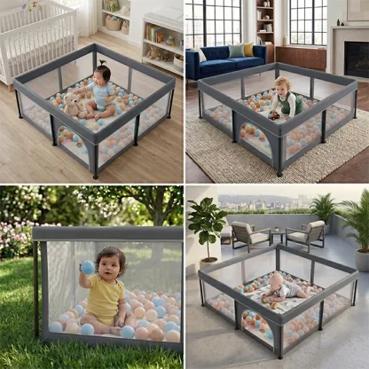 NestPlay™ składany kojec dla dziecka (127 x 127 cm)