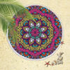 Okrągły ręcznik plażowy Mandala