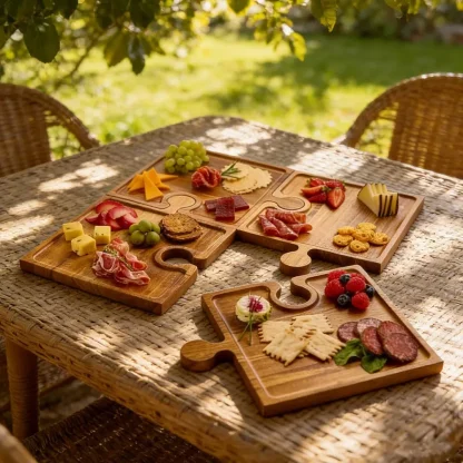 PuzzleTray™ zestaw drewnianych tacek do puzzli