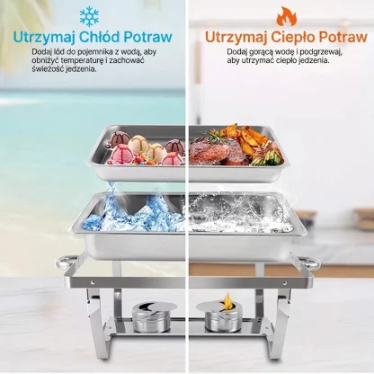 BuffetPro™ podgrzewacz do potraw z dwoma przegrodami