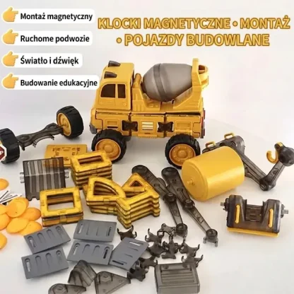 MagnaFleet™ 8 w 1 magnetyczny zestaw konstrukcyjny z płytek