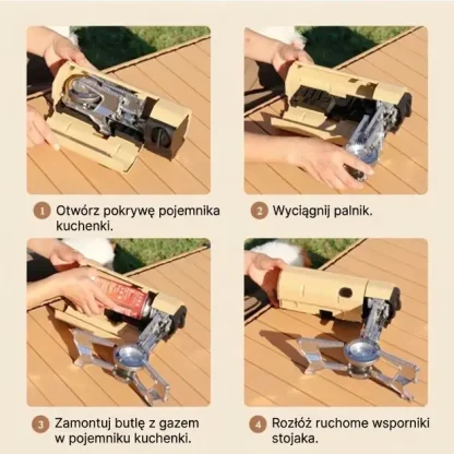 FlameGo™ przenośna składana kuchenka gazowa