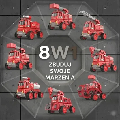 MagnaFleet™ 8 w 1 magnetyczny zestaw konstrukcyjny z płytek