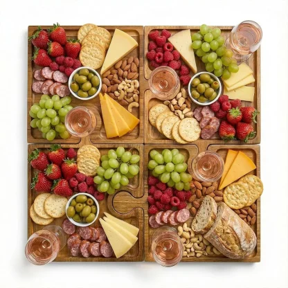 PuzzleTray™ zestaw drewnianych tacek do puzzli