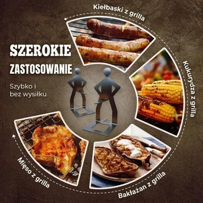 GrillBoyz™ zabawne uchwyty na kiełbaski grillowe – zestaw 3 sztuk