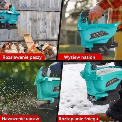 SpreadFlow™ bezprzewodowy rozsiewacz nasion i soli