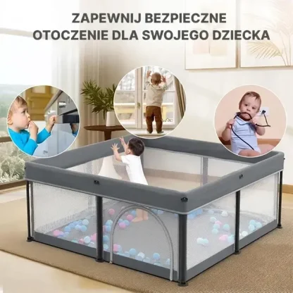 NestPlay™ składany kojec dla dziecka (127 x 127 cm)