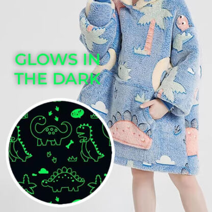 Dziecięcy kocyk polarowy z rękawami SnugHug-middle