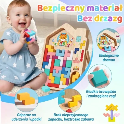 Drewniana gra dla dzieci TetriWood™-middle