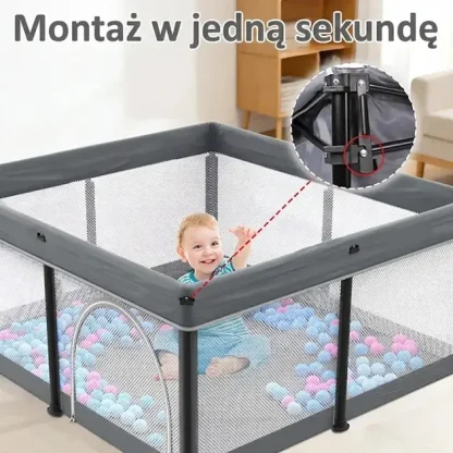 NestPlay™ składany kojec dla dziecka (127 x 127 cm)-middle