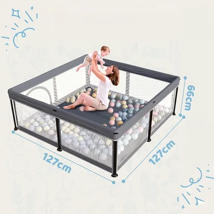 NestPlay™ składany kojec dla dziecka (127 x 127 cm)-middle