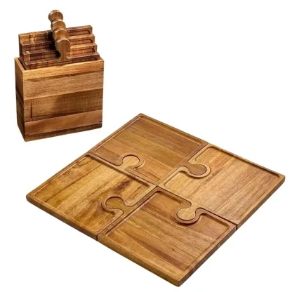 PuzzleTray™ zestaw drewnianych tacek do puzzli