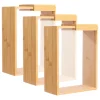 ClearGrain™ drewniano-akrylowy pojemnik do przechowywania (3 szt.)