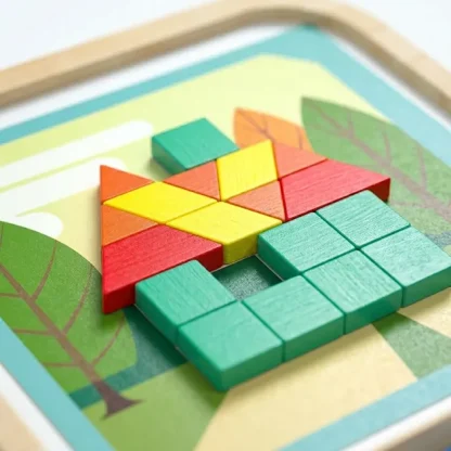 GeoMag™ komplet geometrijskih magnetnih lesenih sestavljank