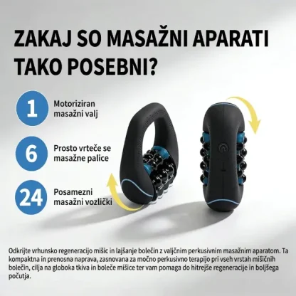 RolloMax™ električni masažni valjček za telo