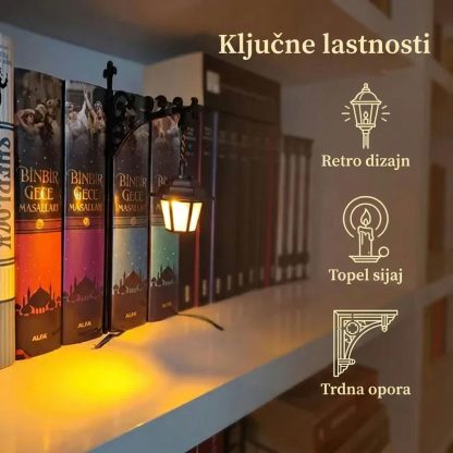 ShelfWisp™ lučka laterna za knjižno polico – 2 kosa-middle